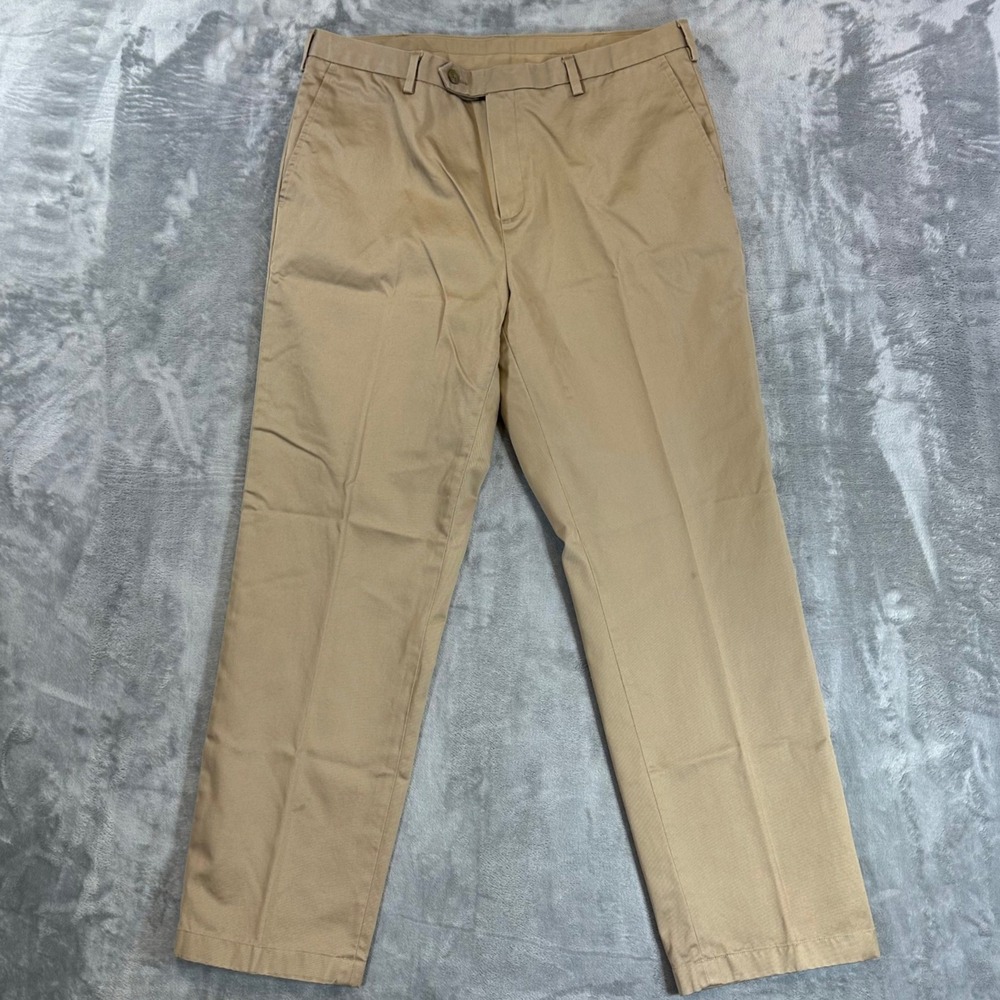 Jos. A. Bank Traveler Chino Pants Men's Size 35x30 Khaki‎ Cotton